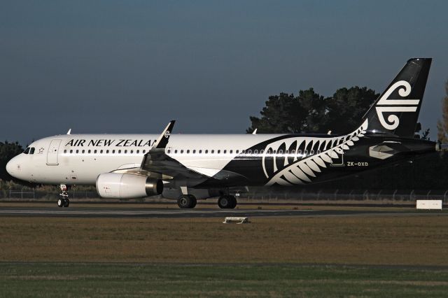 Airbus A320 (ZK-OXD)