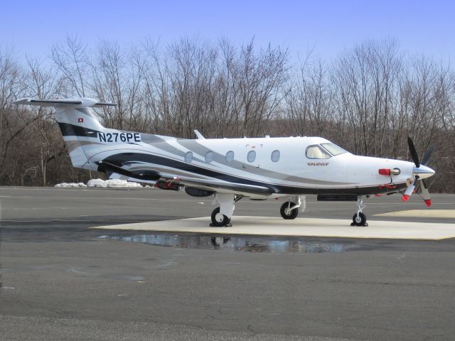 Pilatus PC-12 (N276PE) - This single engine prop is seen here in the Winter of 2012.