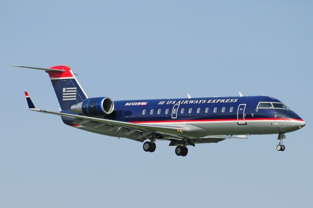 Canadair Regional Jet CRJ-200 (N410AW) - Seen at KDCA on 3/27/2010.      a href=http://discussions.flightaware.com/profile.php?mode=viewprofile&u=269247  [ concord977 profile ]/a