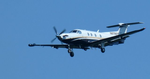 Pilatus PC-12 (N879ST) - On short final is this Pa. State Police 2015 Pilatus PC12/47E in the Summer of 2023.