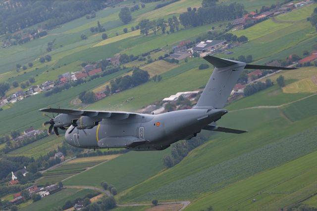 AIRBUS A-400M Atlas — - 20240721 Belgian A400M flying overhead Belgium
