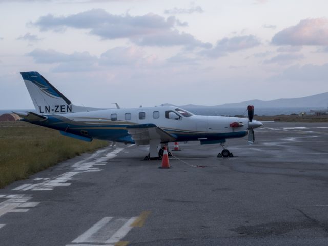 Socata TBM-850 (LN-ZEN) - 29 MAR 20918. At Iraklion, Greece. TBM 850: fastest single engine turboprop in the market.