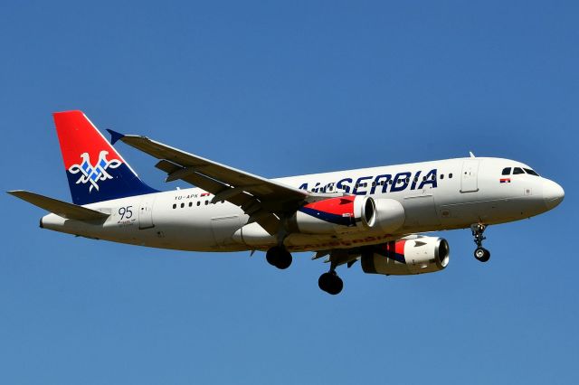 Airbus A319 (YU-APK) - From Belgrad to Zurich (ZRH / LSZH)br /August 4, 2022br /br /2022 marks the 95th anniversary of the founding of the first airline in Serbia. Founded under the name Aeroput, on June 17, 1927, today it operates under the globally known name Air Serbia.br /br /The first domestic airline, Aeroput, operated until 1947, when it was succeeded by Yugoslav Air Transport (JAT), which was transformed into Jat Airways in 2003, while the new chapter of the company, now called Air Serbia, began in 2013.