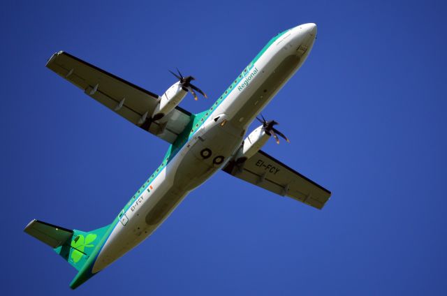 Aerospatiale ATR-72-600 (EI-FCY) - Aer Lingus Regional.- ATR 72-600 (EI-FCY) Departing NCL (Photo Jun 2016)