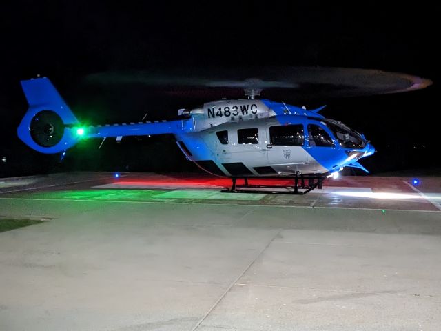 KAWASAKI EC-145 (N483WC) - Runup prior to takeoff