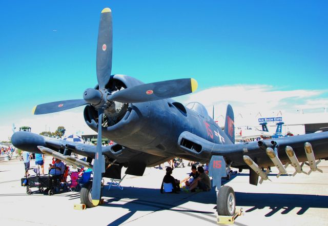 12-2189 — - Chance Vought F4U-5N Corsair 122189 -  Flying Leatherneck Aviation Museum, MCAS Miramar, Californiabr /br /Marine Corps Air Station Miramar (MCAS Miramar) (IATA: NKX, ICAO: KNKX, FAA LID: NKX)br /Photo: Tomás Del Corobr /Miramar Air Show 2014br /October 4, 2014