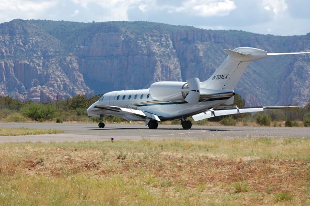 Cessna Citation X (N701LX) - Arrival Runway 3, KSEZ, Sedona, AZ