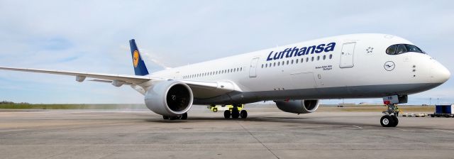 Airbus A350-900 (D-AIXB) - First day for regular A350-900 service by Lufthansa into CLT.br /br /3/31/19 