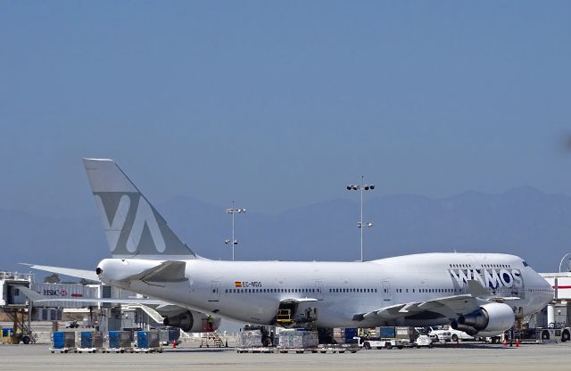 Boeing 747-400 (EC-MDS) - Wamos Air chartered by Latam to sub for the 787