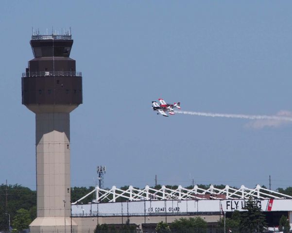 — — - Cherry Festival time in Traverse City, Michigan.br /I was standing off either the east or west ends of the main runway.  Commercial traffic departed to the east, military airshow traffic departed to the west.