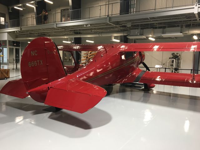 Beechcraft Staggerwing (N666TX) - On display at the Lone Star Flight Museum