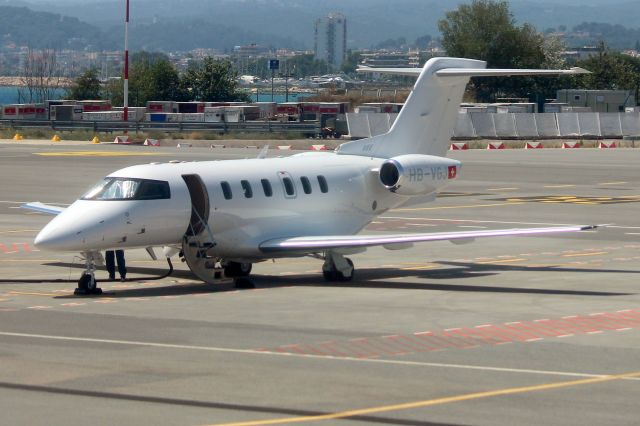 Pilatus PC-24 (HB-VGJ) - Parked on the ramp on 19-Jun-23 after recently arriving from LIEO.