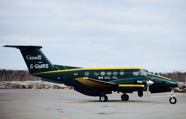 C-GMRS — - This Beechcraft 200 Super King Air prepares to depart Gander Airport.