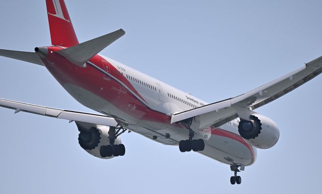 Boeing 787-8 (B-220K) - 27.Apr.2025br /Landing at RWY22(B).br /The photo was taken at Jonanjima Seaside Park.