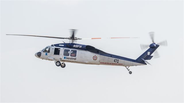 N9FH — - Sikorsky UH-60A Firehawk returns to Toowoomba 09/12/2019 after waterbombing bushfires in Queensland.