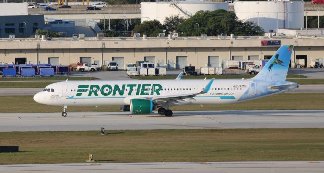 Airbus A321neo (N633FR) - Departing from Fort-Lauderdale - Hollywood on the afternoon of the 2nd of January, 2024