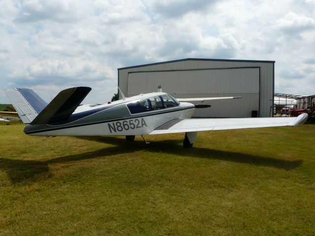 Beechcraft 35 Bonanza (N8652A) - Aircraft arrived today for paint at airplaneonline.com at Neils sky ranch