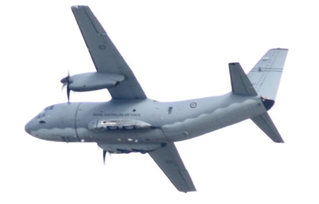 ALENIA Spartan (C-27J) (A34007) - Attached to 35Sqn RAAF Amberley AirBase, photographed over Ipswich on 8th August