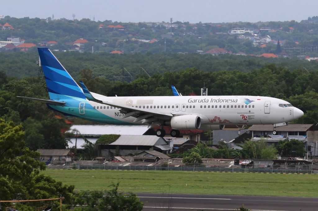 Boeing 737-800 (PK-GMD) - Sticker "Dirgahayu 79th Indonesia / Nusantara"