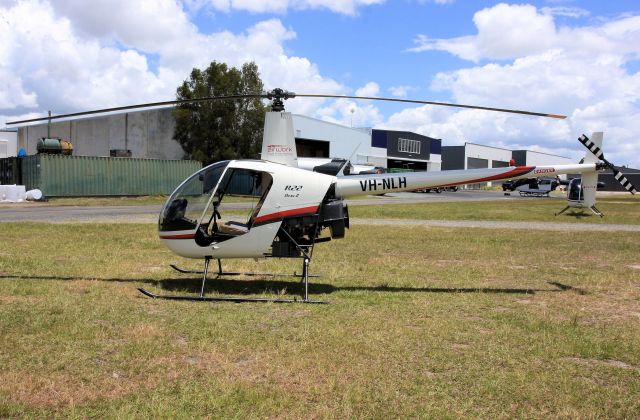 Robinson R-22 (VH-NLH) - Operated by Airwork Helicopters at YCAB mainly for training.