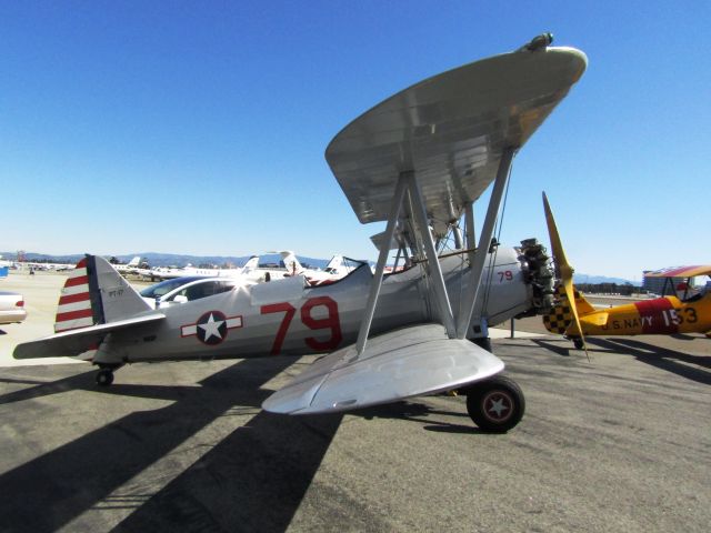 Boeing PT-17 Kaydet (N81DP) - On display outside Lyon Air Museum