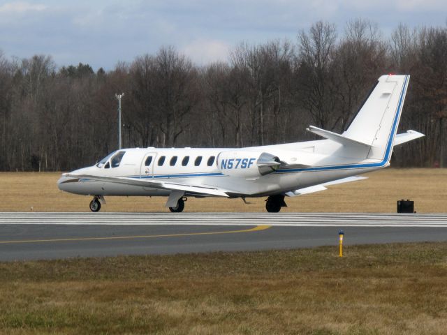 Cessna Citation III (N57SF) - Take off runway 34.