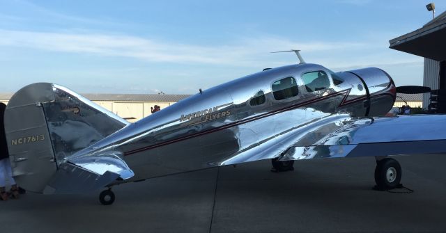 NC17613 — - On display for the Kentucky Aviation Heritage Parks Hangar Party. Was advertised to have been once owned by Howard Hughes.