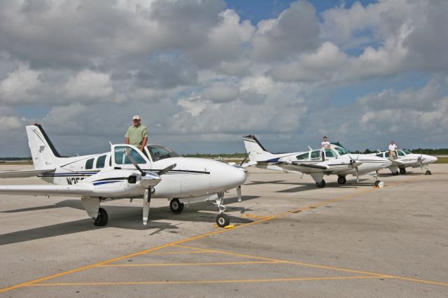 Beechcraft 55 Baron (N74EM) - The Bahamas Habitat fleet.