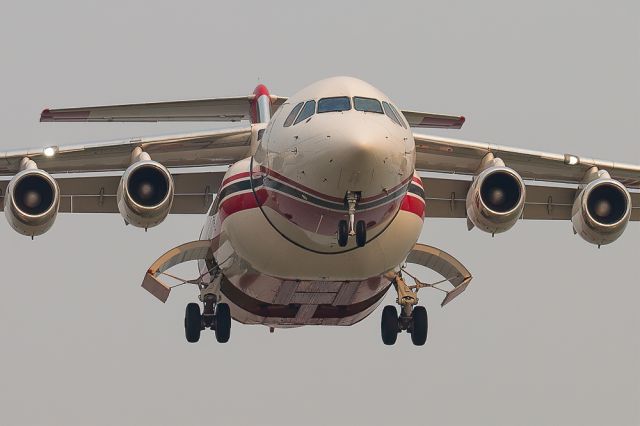 C-GVFT — - AVRO RJ85 AT returning to base.