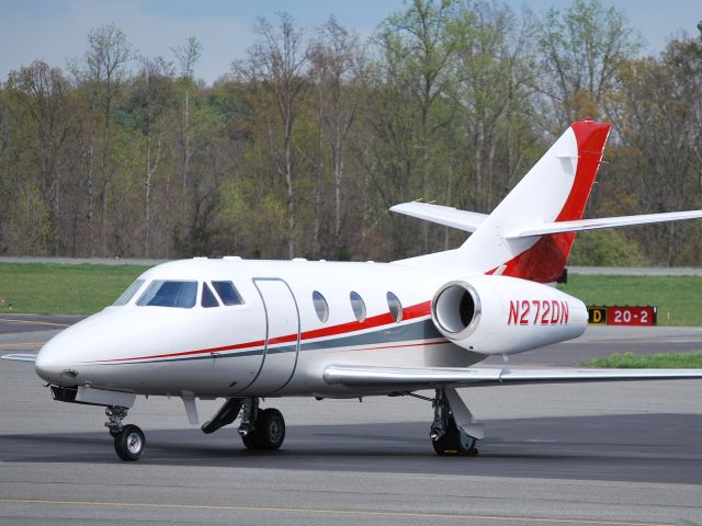 Dassault Falcon 10 (N272DN) - Parked at Concord Regional Airport - 4/7/09  Registered Owner:  AMERICAN EQUITY INVESTMENT PROPERTIES LC