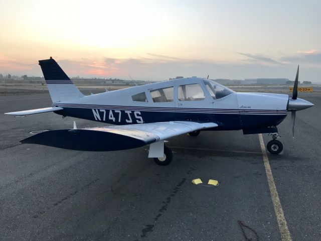 Piper Cherokee (N747JS) - North field, old tees. Oakland International Airport.