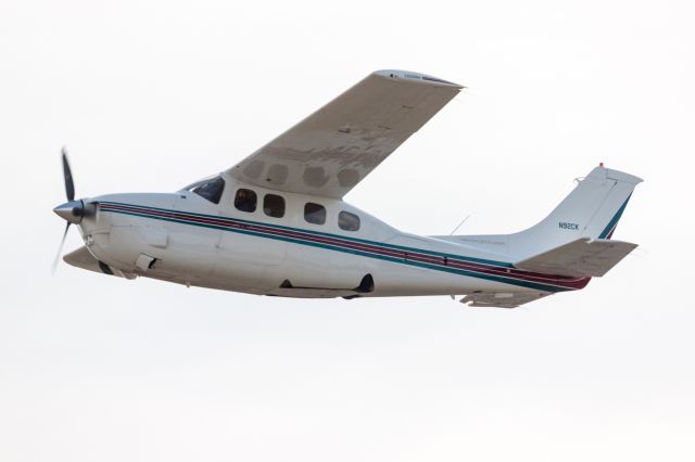 Cessna P210 Pressurized Centurion (N92CK) - Taken from the ground during take-off at Carlisle PA  ( N94 )