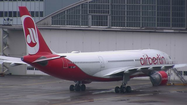 Airbus A330-200 (EI-GFF) - Getting a new paint job and going to be operating with wamos air. Before Airberlin went bankrupt, its registration was D-ALPE.