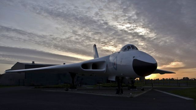 XM603 — - Avro Vulcan B Mk 2 XM603 pictured at the Avro Heritage Museum at Woodford, Cheshire UK during a TimeLine Events night shoot - 9th November 2017