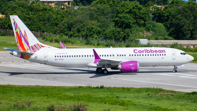 Boeing 737 MAX 8 (9Y-TTO) - Caribbean Airlines Carnival Charter Flight.