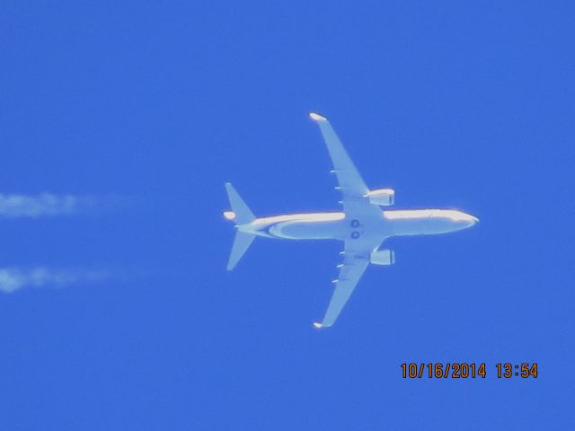 Boeing 737-800 (N529AS) - Alaska Airlines flight 774 from SEA to TPA over Southeastern Kansas at 37,000 feet