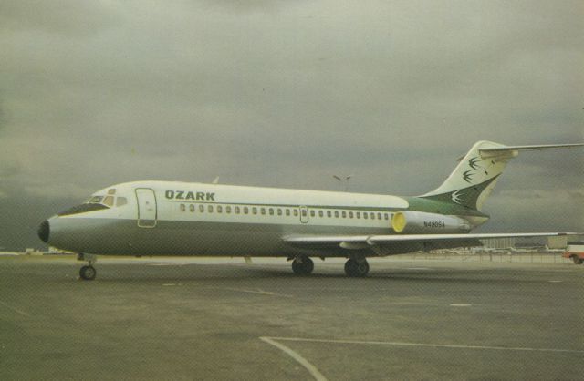 Douglas DC-9-10 (N490SA) - scanned from postcardbr /ozark