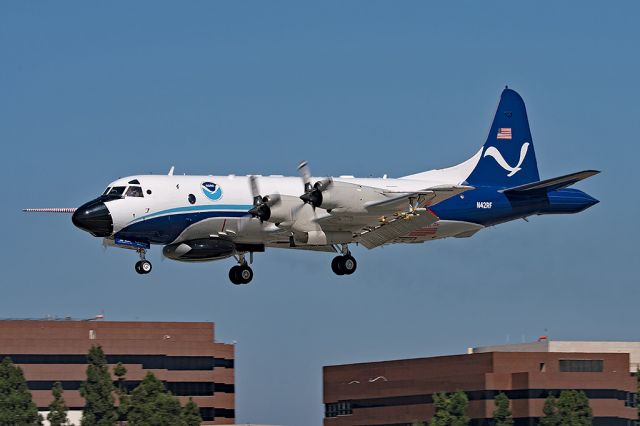 N42RF — - NOAA42 arriving at Long Beach after checking Hurricane "Lane" in Hawaiian waters.