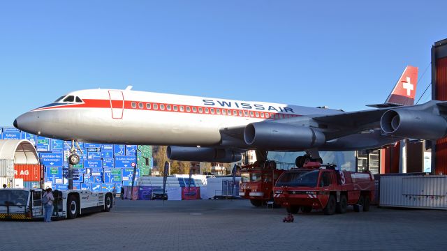 HB-ICC — - 1961 Convair 990 Coronado (CV-990A), Swissair, Swiss Museum of Transport (Verkehrshaus der Schweiz), Lucerne, Nov 2023