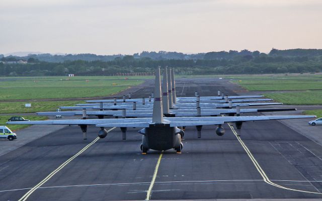 Lockheed C-130 Hercules — - 5 usaf flying vikings c-130h at shannon 17/5/17.