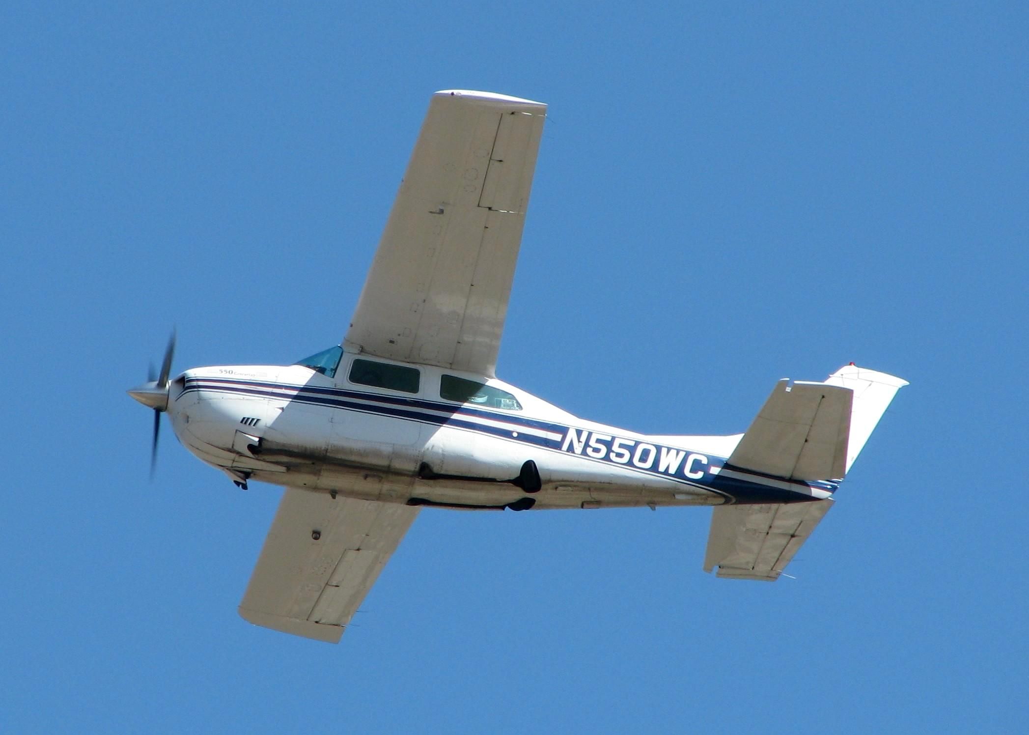 Cessna Centurion (N550WC) - Departing Downtown Shreveport. Almost the same shot but on a different day.