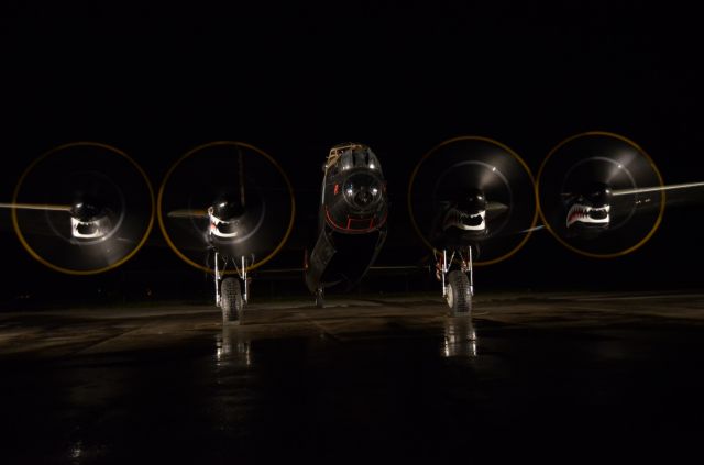 C-GVRA — - Lancaster doing night time full engine run-up