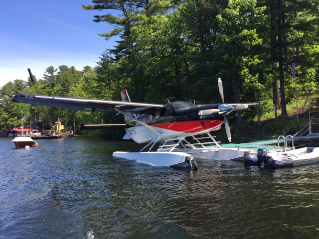 Quest Kodiak (N247KQ) - Kodiak on Aerocet amphibs... Kettle Cove Sebago Lake Maine