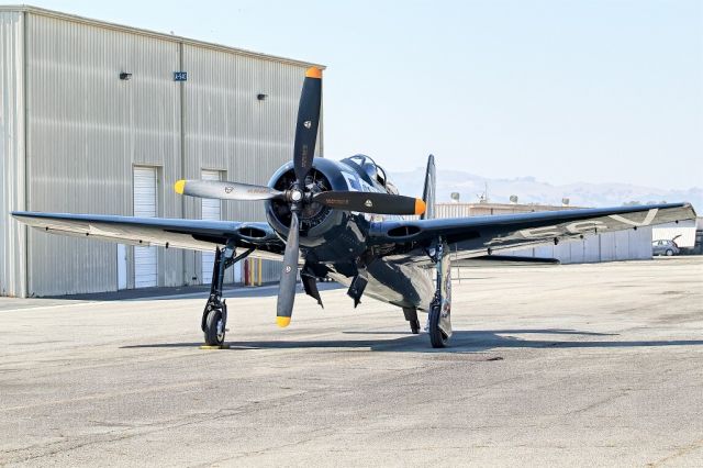 Grumman G-58 Bearcat (N3025) - Grumman F8F (G-58A civilian version) at Planes of Fame, Chino California.br /Worth a visit.