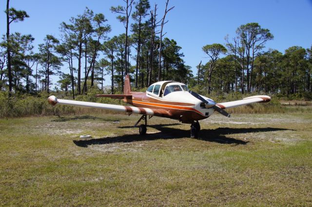 North American Navion (N4339K) - Navion at Dog Island, FL Airstrip