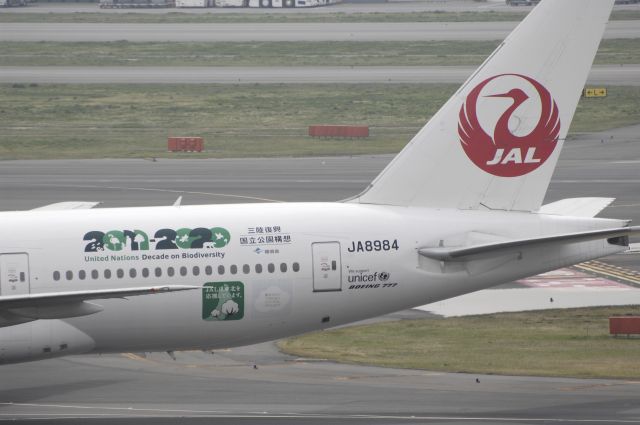 Boeing 777-200 (JA8984) - Landing at Haneda Inrt Airport on 2013/03/29 "Sky Eco"