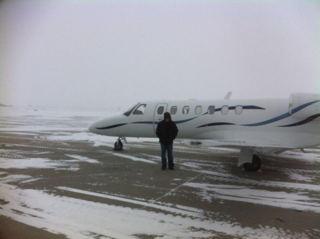 N525DG — - Minot North Dakota...Nice cold day!