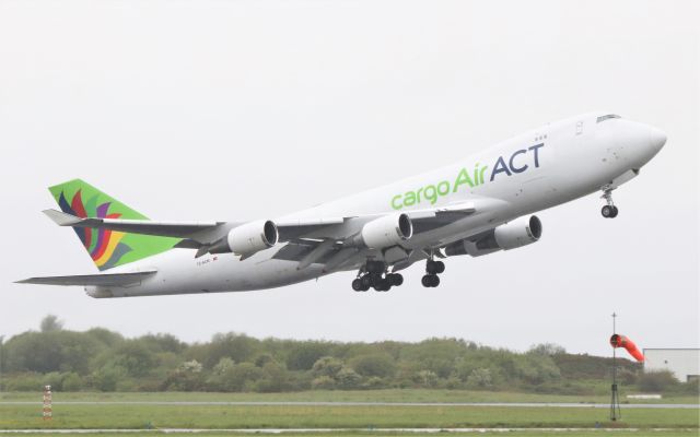 Boeing 747-400 (TC-ACM) - AirAct cargo b747-428f(er) tc-acm dep shannon 27/5/21.