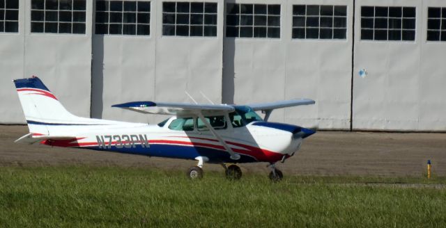 Cessna Skyhawk (N733PN) - Holding for departure is this 1976 Cessna 172N Skyhawk in the Summer of 2023.