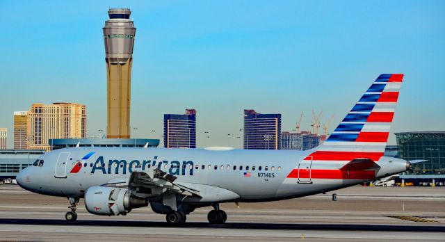 Airbus A319 (N714US) - N714US American Airlines Airbus A319-112 s/n 1046 - Las Vegas - McCarran International (LAS / KLAS)br /USA - Nevada,  January 11, 2019br /Photo: TDelCoro